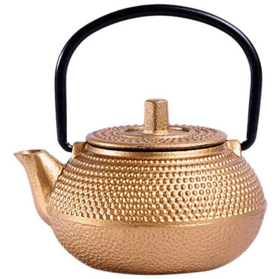 

UpperX Mini Japanese Style Cast Iron Tea Kettle Tetsubin Small Teapot Tea Pot 50ml Easy to Carry