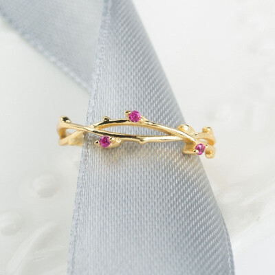 

Simple Fashion 18K Gold Natural Ruby Gemstone Bridal Wedding Ring for Womens Engagement Wedding Party Diamond ring Engagement ring
