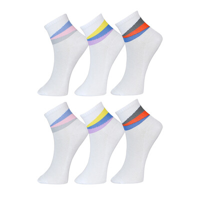 

Star Square Square badminton socks six pairs of men 's sports leisure cotton socks in the tube socks 6005