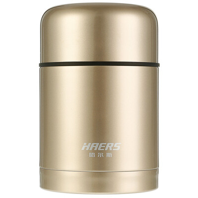 

Halle 600ml stainless steel vacuum insulation stewed pots home office lunch boxes porridge pot HTH-600A champagne gold with handbag tableware