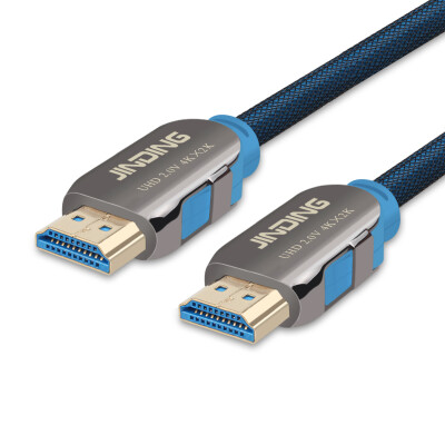 

JINDING JD-H20 роскошный позолоченный кабель HDMI HD линия версия 2.0 3d-функция 2k * 4k разрешение компьютер телевизор телеприставка проектор кабель HD интерфейсная линия (1,5 метра)