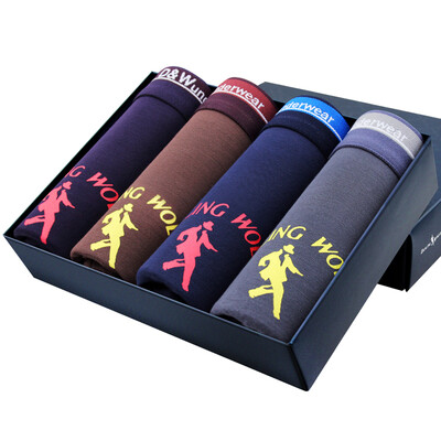 

With the wolf dance men&39s underwear men&39s breath in the waist sticky fiber fashion bright tendons horizontal feet underwear four loaded 3101-4 color