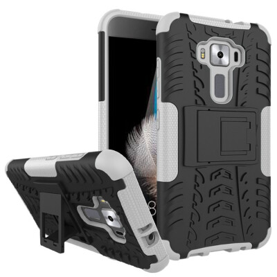 

Fivice Zenfone 3 52 inch ZE520KL Case TPU anti-fall tire pattern back clip bracket phone case