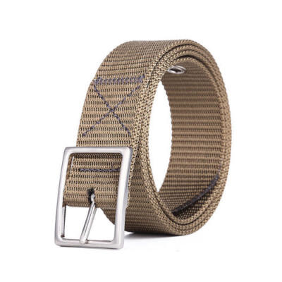 

110CM Nylon Double Ring Alloy Buckle Belt Outdoor Sport Military Tactical Strip