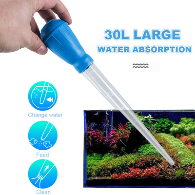 

Aquarium Water Transfer Cleaner Aquarium Water Changer Feeder Waste Remover Changer Tool for Aquarium Fish Tank 3PCS