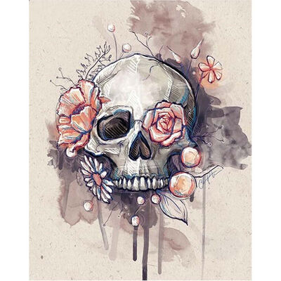 

UpperX DIY Diamond Painting Cross Stitch Skull Home Decor Full Rhinestone Mosaic 5D Diamond Embroidery