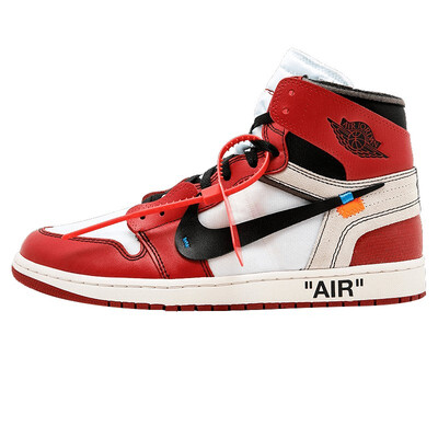 

Original New Arrival Authentic NIKE Air Jordan 1 X Off-White AJ1 Mens Basketball Shoes Sport Sneakers Good Quality AQ0818-100