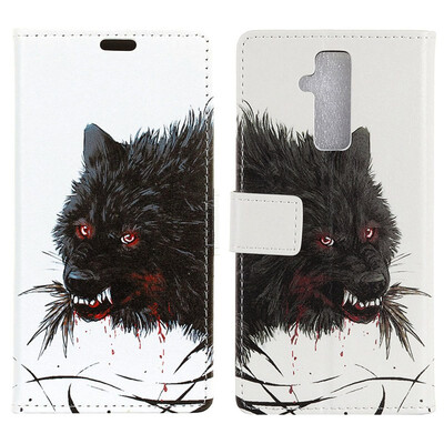 

MOONCASE Alcatel 7 Painted Leather Case - Hungry Wolf