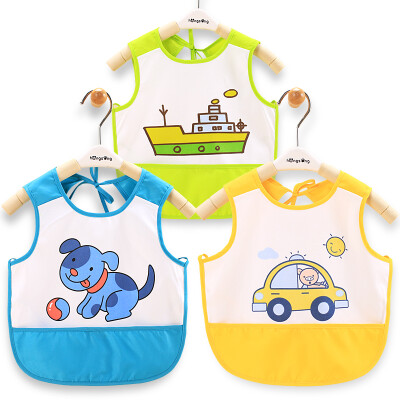 

like baby elepbaby baby mouth neonatal baby to eat spike apron baby waterproof bibs 3 sets of male&white combination