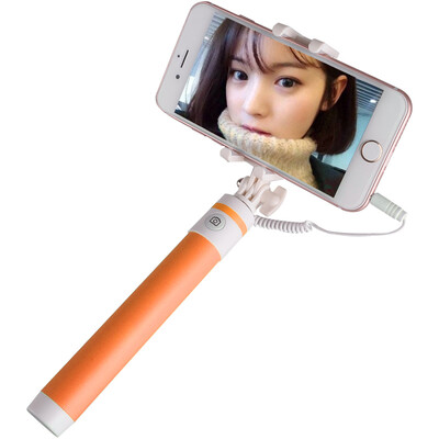 

MATE Macaron phone Bluetooth wireless control combo self-timer for Apple Samsung Huawei Meizu millet orange