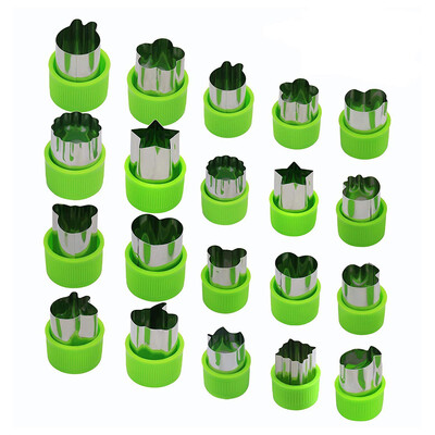 

UpperX 20pcs Fruit&Vegetable Cookie Cutters 8 Large Stainless Steel Cookie Cutters