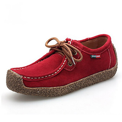 

2018 Fashion Woman Casual Shoes Wild Lace-up Loafers Women Flats Comfortable Footwear Woman Shoes Breathable Female Shoes aDT90