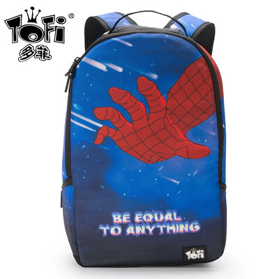 

Personality backpack Backpack computer bag Independent interlayer Spider-Man Digital printing backpack Leisure travel backpack