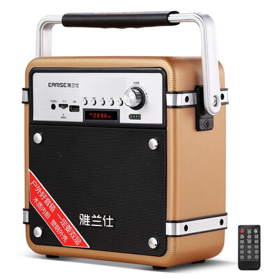 

Yalan Shi EARISE T1 Mini Portable Mobile Square Dance Speaker Portable Card Speaker High Power Amplifier Gold