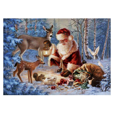 

UpperX DIY Diamond 5D Embroidery Paintings Rhinestone Pasted diy Christmas painting Cross Stitch C4030CM