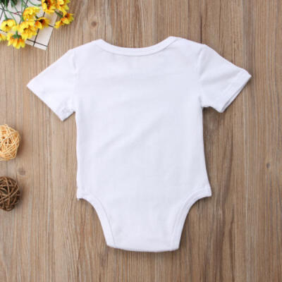 

Newborn Infant Baby Boy Girl Beard Print Romper Bodysuit Playsuit Summer Outfits