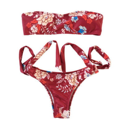 

One Piece Bandage Floral Monokini Bikini Womens Swimwear Swimsuit bathing Suit