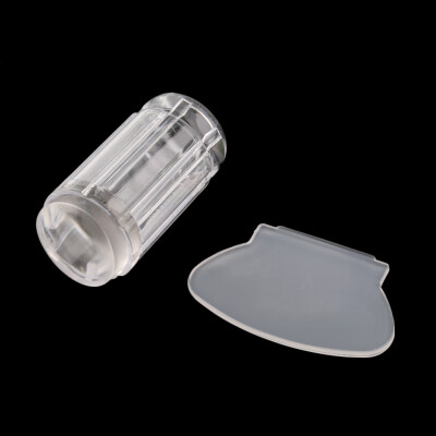 

DIY Jelly Nail Art Stamping Clear Soft Silicone Stamper Scraper Plate Set