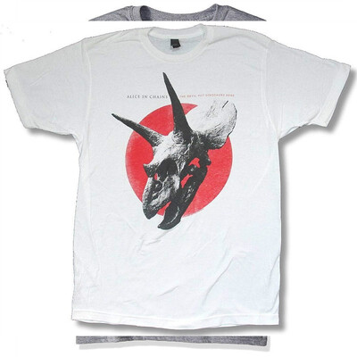 

Alice in Chains Red Dot Devil Put Dinosaurs White T-Shirt