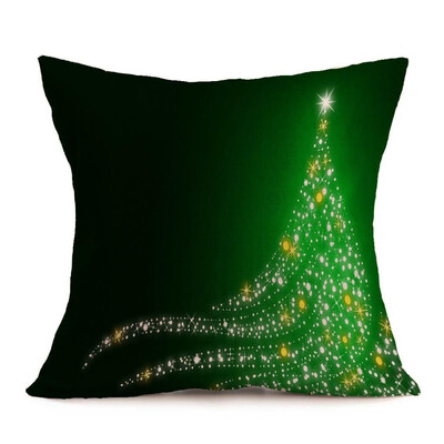 

UpperX Vintage Christmas Cartoon Smowman Penguin Sofa Bed Home Decoration Festival Pillow Case Cushion Cover lights