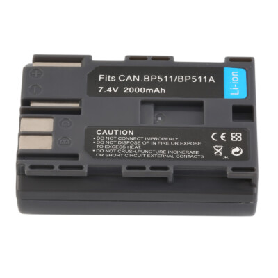 

Replacement 7.4V 2000MAH Rechargeable Li-Ion Battery for CANON BP-511/511A