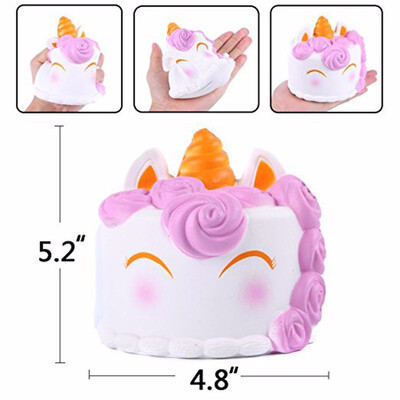 

Outdoor Squishies Slow Rising Jumbo White Unicorn Mousse Cake