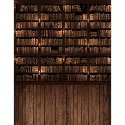 

Bookcase Coffee Photo Backdrop 57FT Vinyl Fabric Cloth Digital Printing Photo Background s-2273