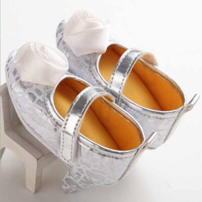 

Toddler Newborn Baby Girl Soft Sole Crib Shoes Anti-slip Prewalker High Heels