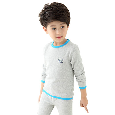 

Antarctic Nanjiren children&39s underwear boys&girls gold cashmere warm warm warm underwear knee knot plus thickening Qiu Qiuqiu pants suit treasure blue 120