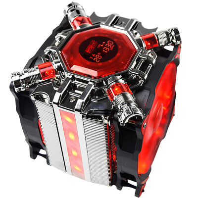 

Overclocking three (PCCOOLER) East China Sea X4 CPU radiator (multi-platform / support AM4 / 1151/4 heat pipe / PWM temperature control / 12CM silent fan / with silicone grease)