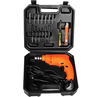 

Worker bee WORKERBEE hardware tools hand drill set household 320 watt speed drill electrician woodworking toolbox electrician repair combination set with electric drill