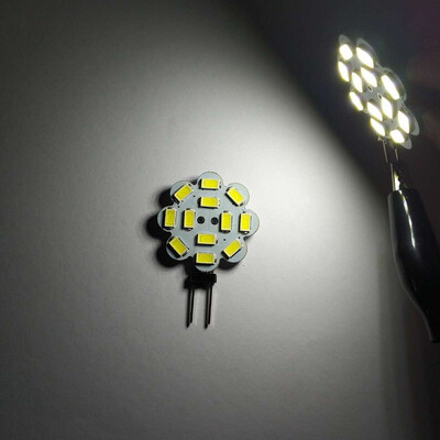 

10PCS G4 35W LED Bi-Pin Lights 12LEDS SMD 5730 300-350LM DC12V Decorative Lamp