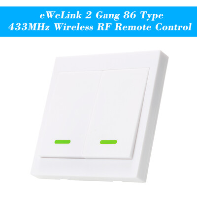 

5PCS eWeLink Push Button Wall Light Switch Remote Controller 3 Gang 86 Type ONOff Switch Panel 433MHz Wireless RF Remote Control