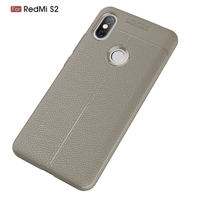 

Fivice Xiaomi Redmi S2 case Luxury leather TPU silicone anti-fall soft shell phone case