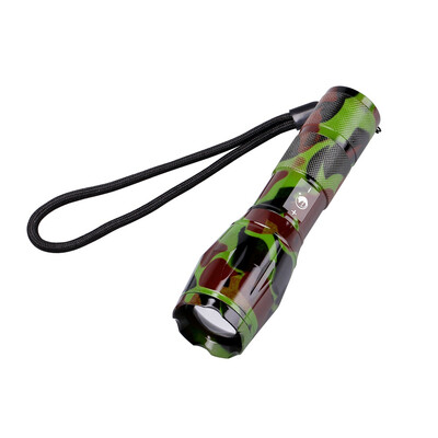 

UKing Zq-X1061 Cree T6 1000LM 5 Mode Zoomable Camouflage Flashlight Torch Set 5500K Multiple Color