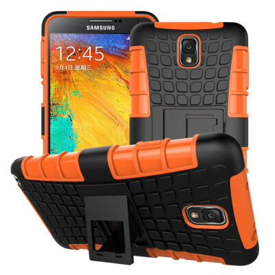 

Fivice Samsung Note 3 Case TPU anti-fall tire pattern back clip bracket phone case