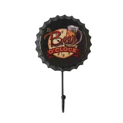 

UpperX New Retro Creative Beer Cover Hook"Its Beer" Personality Hook Dressing Room Clothes Hook Home Wall Craft Iron Decor Pendant