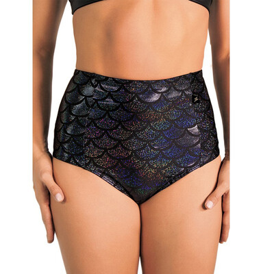 

Women Sexy Lingerie High Waist Mermaid Scale Bikini Briefs Beach Panties Pole Dance Shorts
