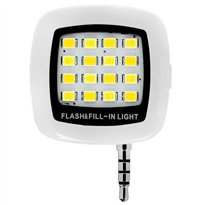 

Mini 16 LED Selfie Enhancing Dimmable Cellphone Camera Flash Fill-in Light