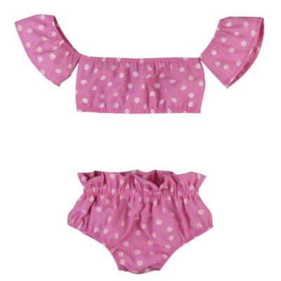 

Cute Toddler Infant Baby Girl Floral Print TopsPant Cotton Outfits Clothes 2pcs