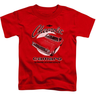 

Chevy Boys Retro Camaro Childrens T-Shirt Red