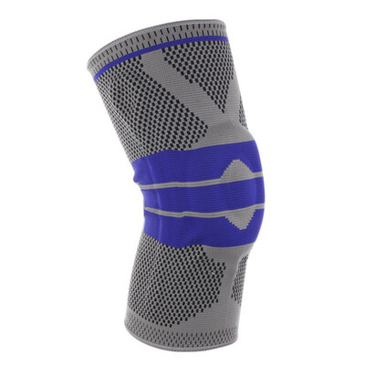 

Sports knee protector new silicone spring knitting knee protector running basketball mountaineering sports protective gear