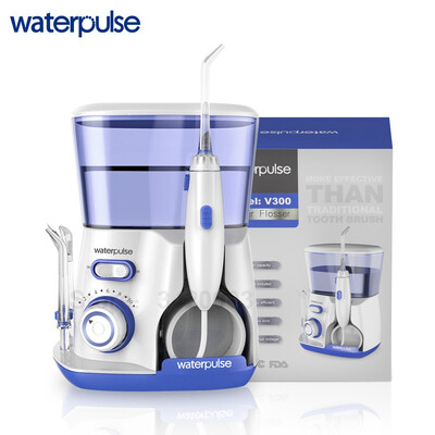 

Waterpulse V300B Dental Flosser Water Floss Oral Irrigator With 5 Jet Tips Dental Oral Hygiene 10 Pressures Teeth Cleaner Floss