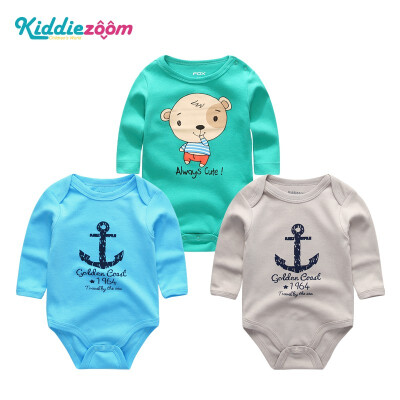 

3PCS Babywear Clothing Sets Baby Girl Clothes Newborn Cotton Bodysuits Bebe Long Sleeve Baby Boy Clothes Rompers Unicorn Active