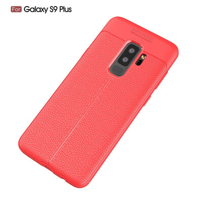 

Fivice Samsung Galaxy S9 plus case Luxury leather TPU silicone anti-fall soft shell phone case