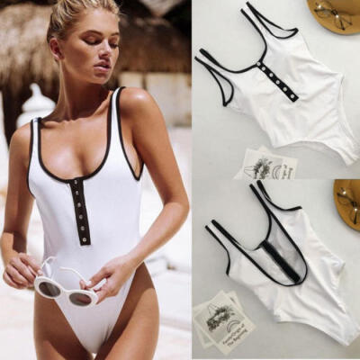 

UK One Piece Bandage Push up Mokini Bikini Women Swimwear Swimsuit Bathing Suit