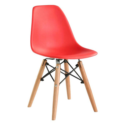 

Restaurant used plastic dining room chair with wood legs