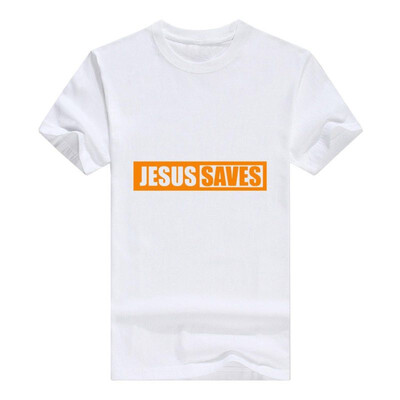 

Christian Religious Men Tshirt Jesus Saves
