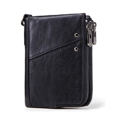 

RFID 100 Leather Horse Leather Wallet Men Small Portomonee Male Cuzdan Short Coin Purse PORTFOLIO Card Holder Money Bag