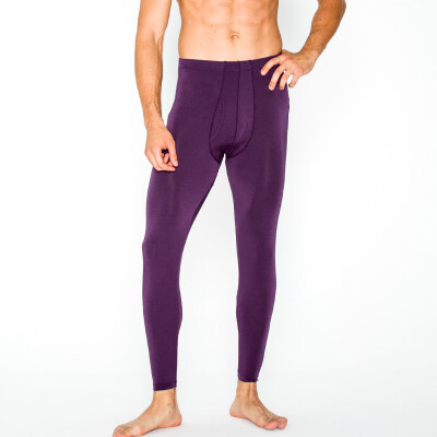 

Heng Yuanxiang color Ram Mo Daier Qiuqi single men warm pants thin section underwear deep purple 180105